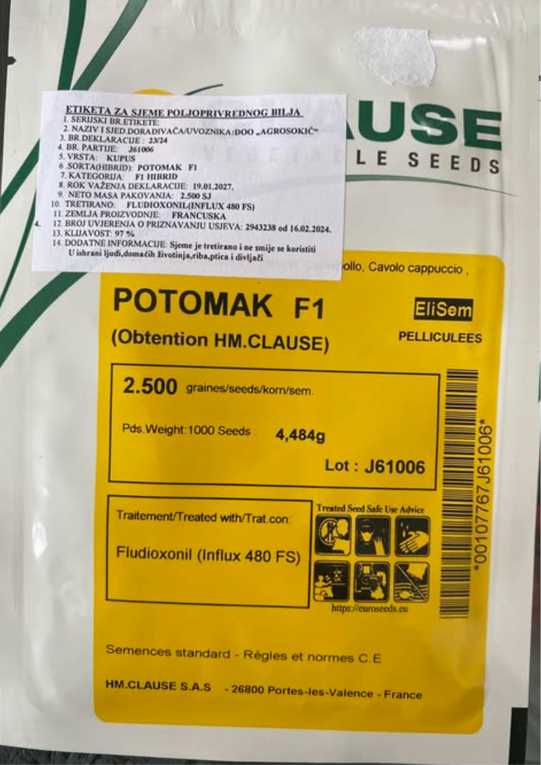 Potomak F1 kupus 2500 sj.