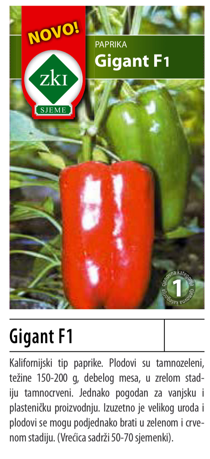 Gigant F1 - paprika