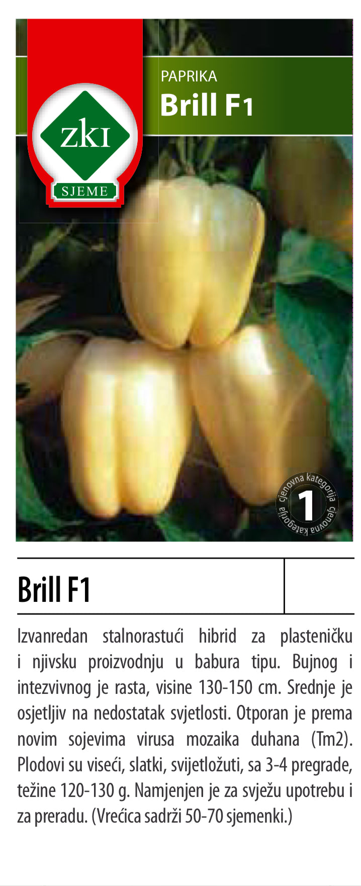 Brill F1 - paprika