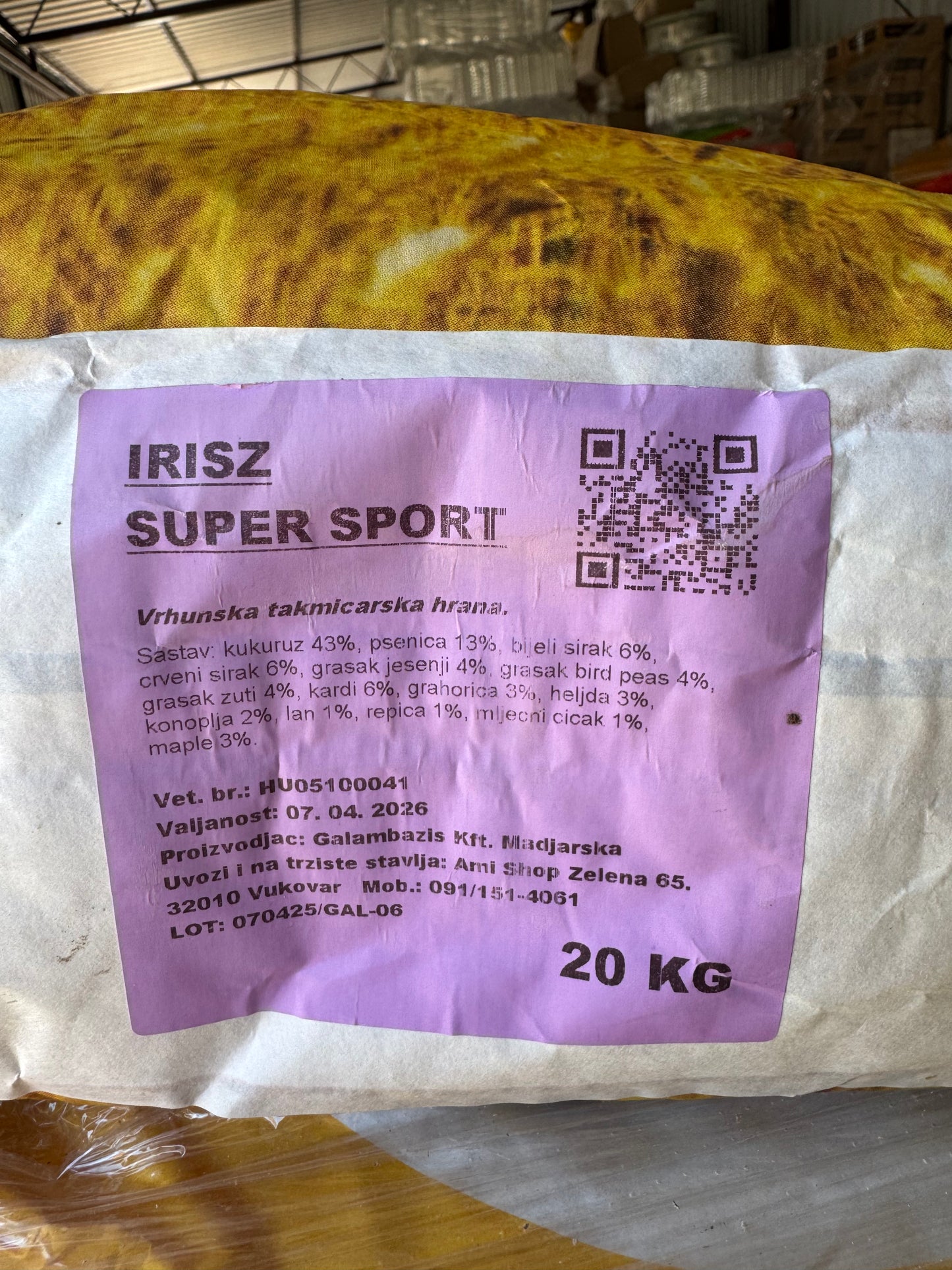 Irisz super sport 20kg