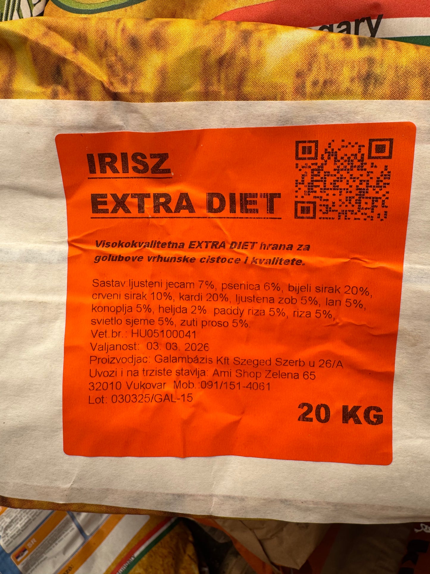 Irisz extra diet 20kg