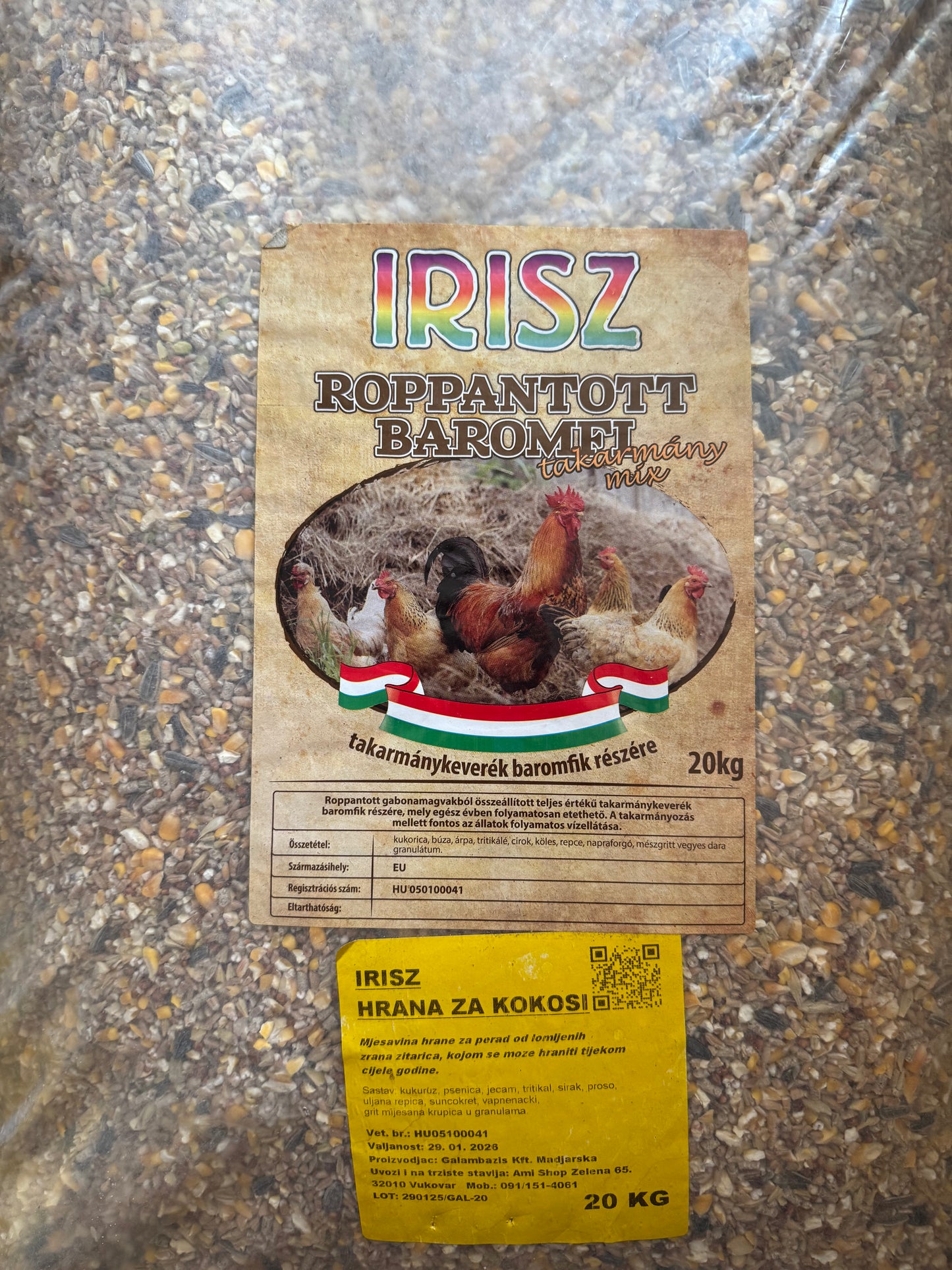 Irisz - hrana za kokoši 20kg