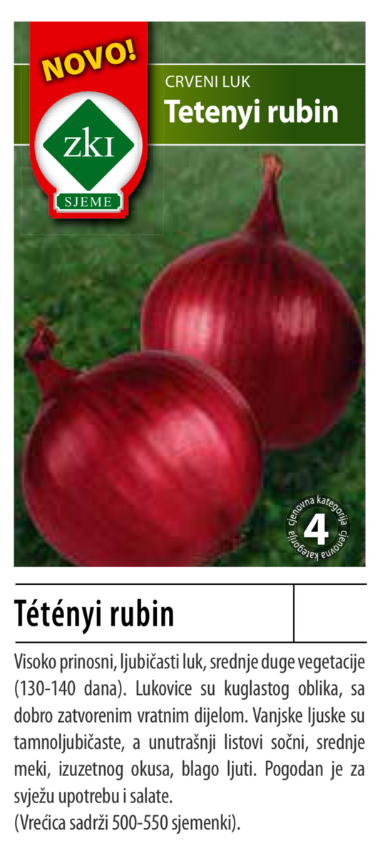 Crveni luk - tetenyi rubin